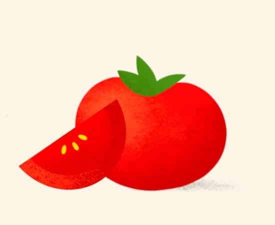 Image of tomato illustration